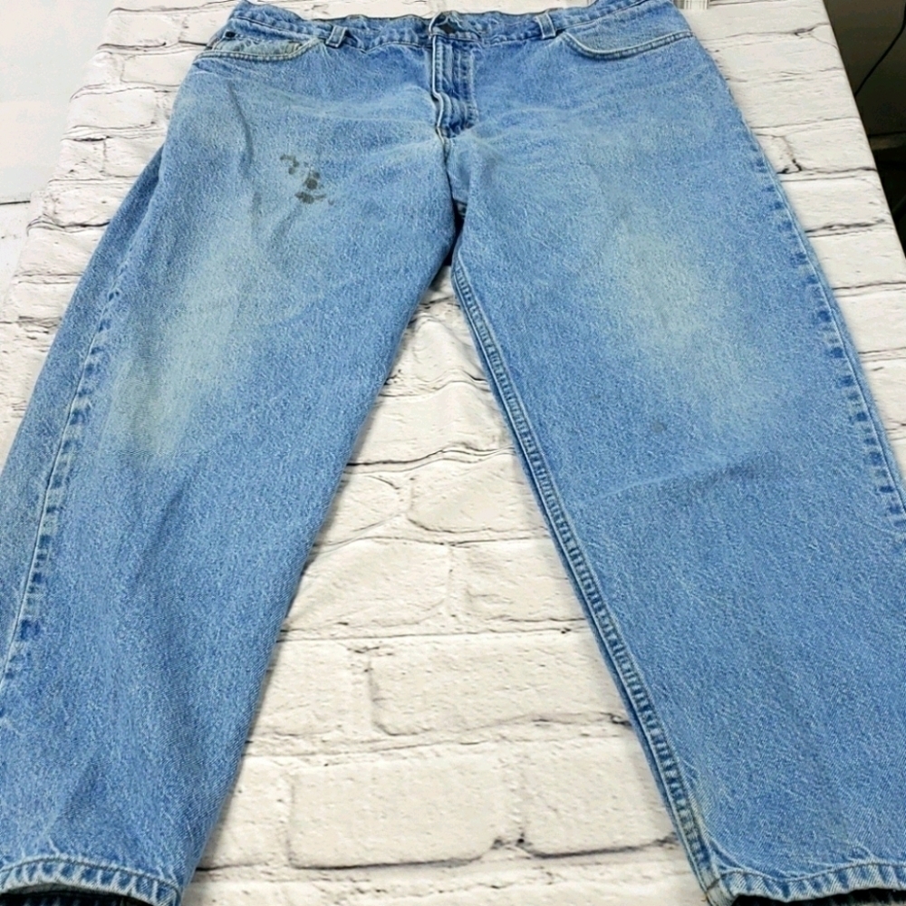 Carhartt Work Jeans 36x29 Light Wash GUC See pics